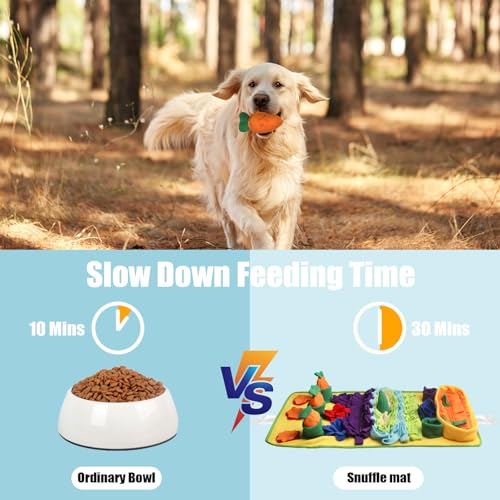 Tapete Snuffle para cães de raças grandes, 81 x 50 cm, tapete para cheirar para cães que comem lenta
