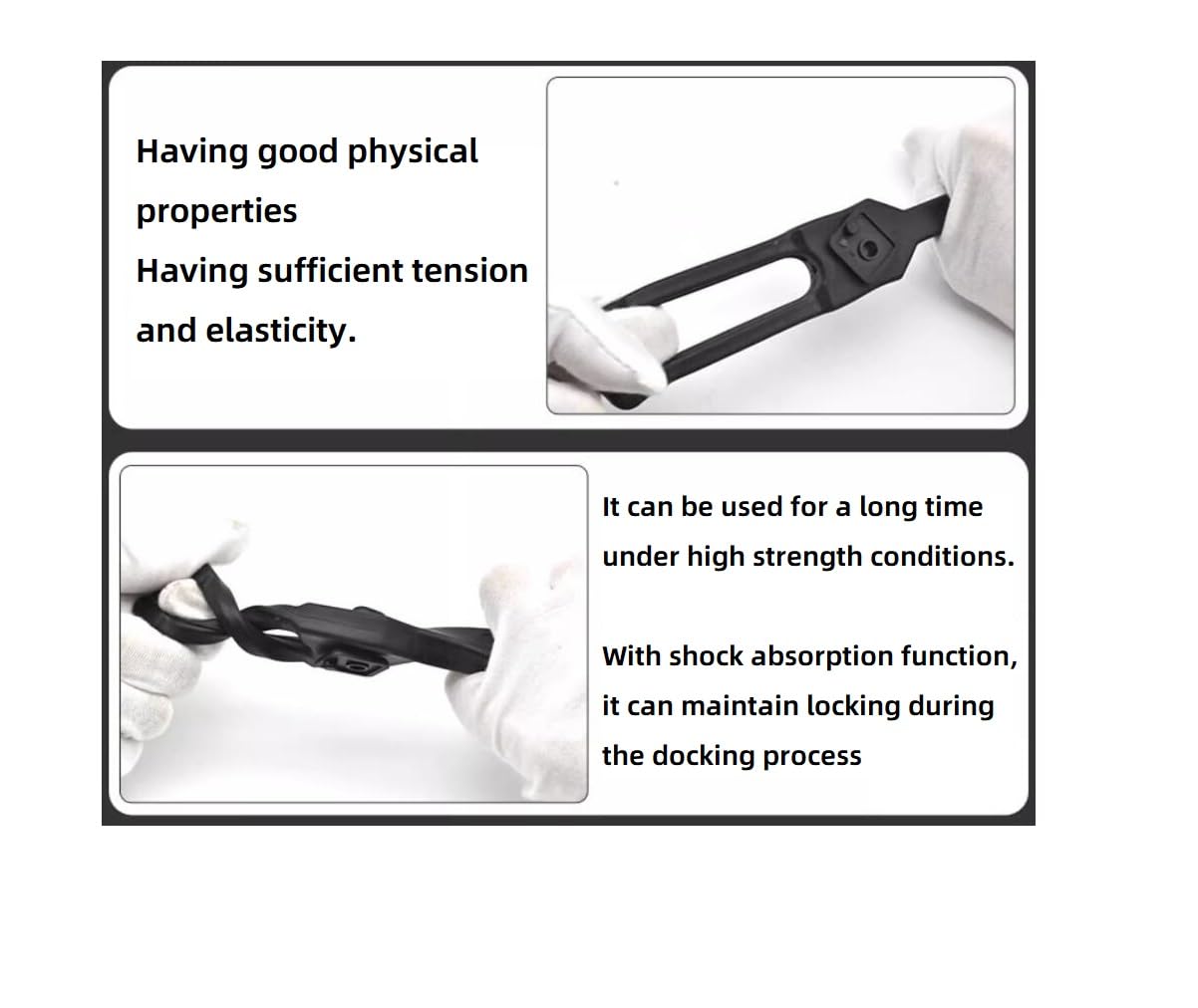 4PCS Durable Rubber Flexible Replacement T-Handle Draw Latch for Glove Box(8.7 in/221mm), Cooler,Tool Box, and More - Locking Rubber Latch Tool