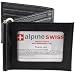 Mens Leather Wallet Spring Money Clip Z Shape Trifold Bifold 11 Card Slots 2 IDs Black