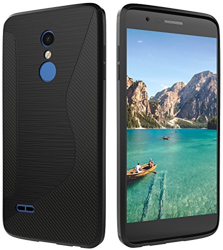 SLMY LG K30 Case,LG K10 2018 Case, (TM) Ultra [Slim Thin] Scratch Resistant TPU Rubber Soft Skin Silicone Protective Cases Cover for LG K10 2018- Black