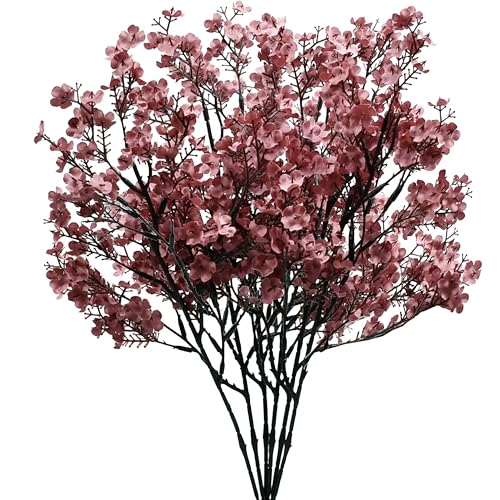 Image of Mandy's 6 Bundles Artificial Mauve Baby's Breath Flowers