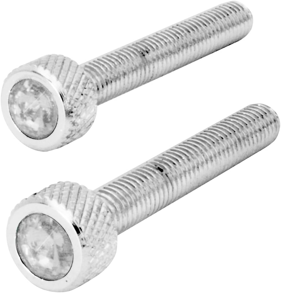 GG Grand General 67293 Chrome Long Dash Screw with Green Crystal for Kenworth 2001 Up