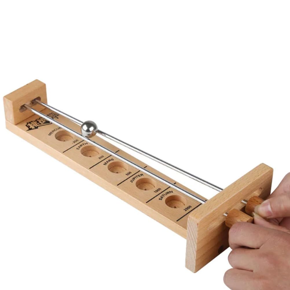 ttnmrc Montessori Desktop Wooden Balance Rolling Ball Toy
