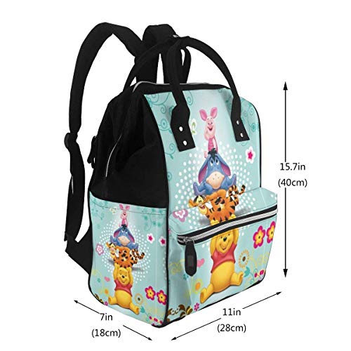 NHJYU Borsa per pannolini Zaino - Winnie The Pooh