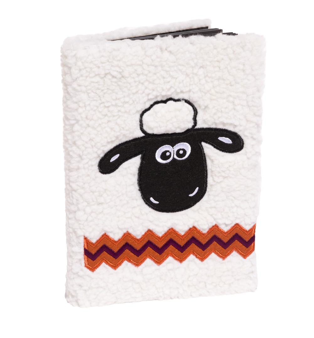 Half Moon Bay Sean The Sheep A5 Notebook, White/Off White