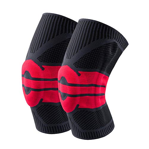 Joelheira, Andoer 2 peças homens mulheres joelheiras joelheiras de compressão de apoio articular cor