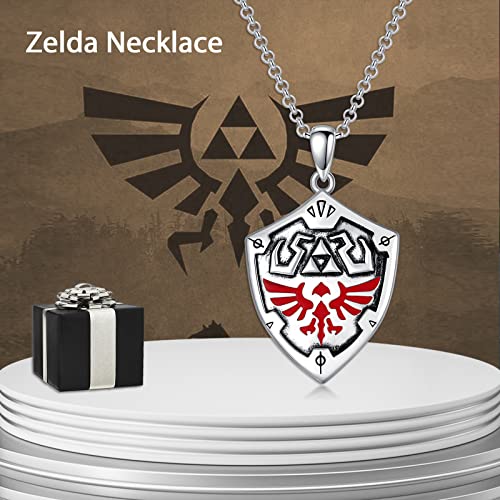 Proess Triforce Necklace Sterling Silver Anime Necklace Anime Jewelry Gifts For Men Women Boys #TOP2