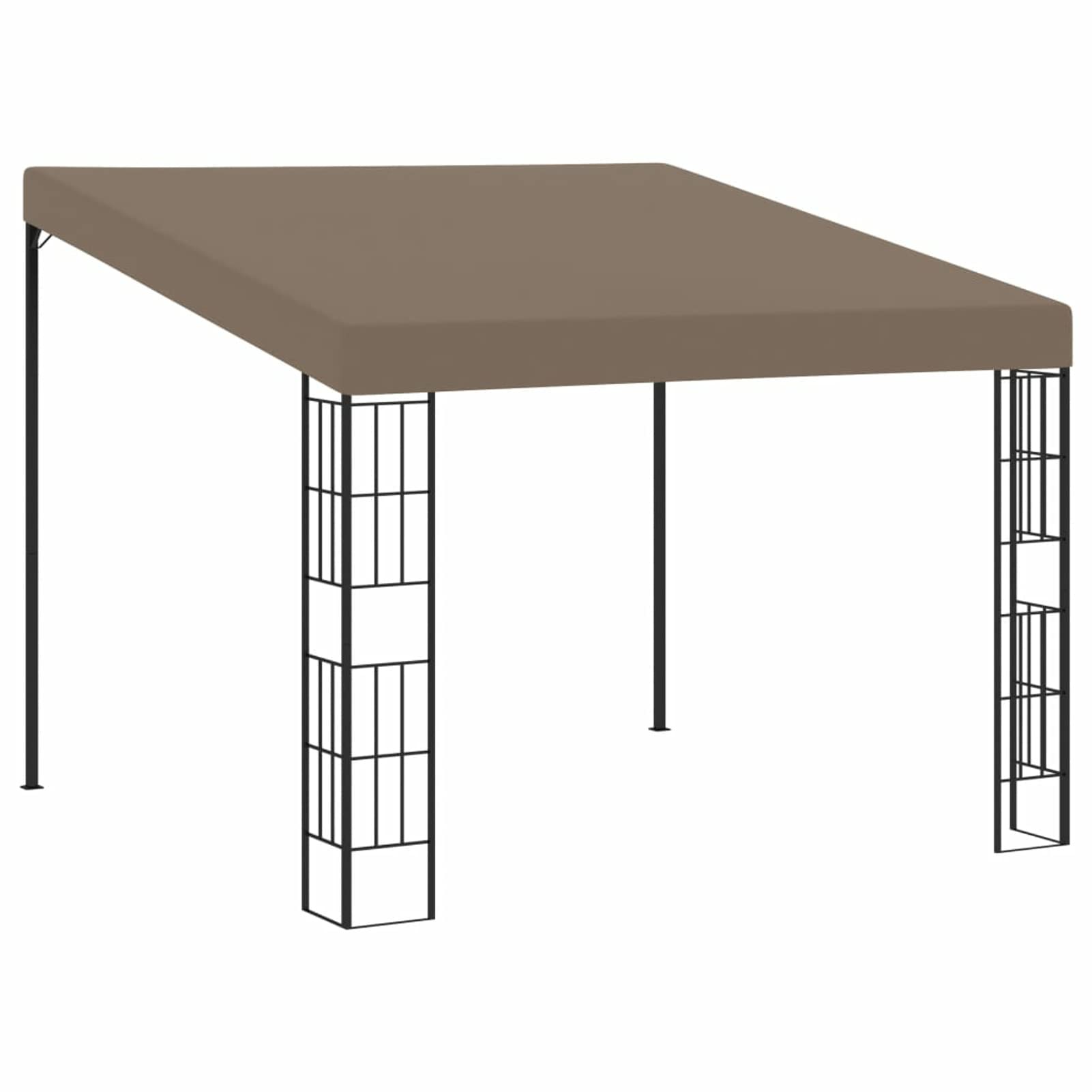 Gazebo a Parete 3x3 m Talpa in Tessuto,Gazebo,Impermeabile,Anti UV,Gazebo da Giardino,Gazebo Esterno-312260