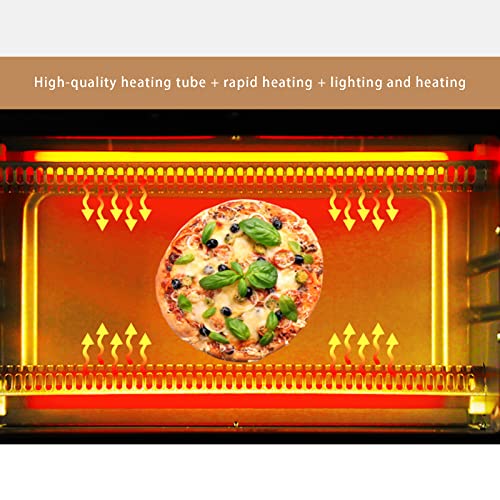 Freestanding Electric Oven, 700W microonde Piccolo 10 Litri, 4 Livelli di Potenza di Cottura, Forno Elettrico per La Casa Piccola Mini Torta da Forno Automatica - immagine 3