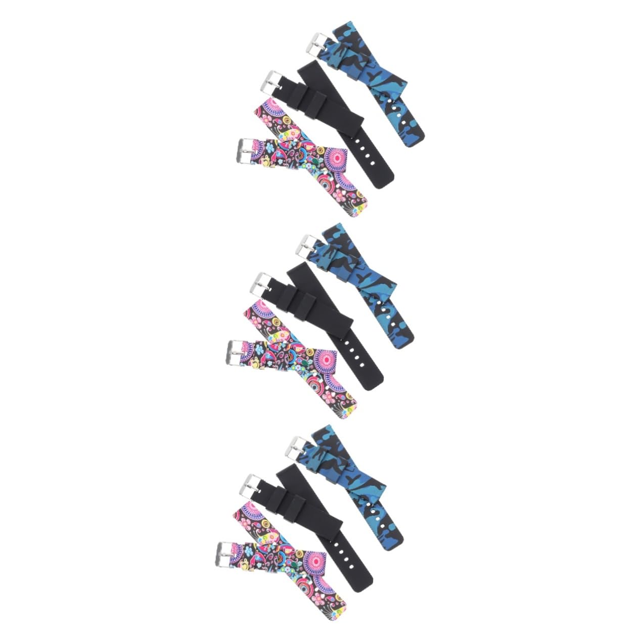 DOITOOL 9 Piezas Correa reemplazo reloj inteligente banda de silicona partes bandas light christmas watch mnm relojes ver suministros piezas de reloj mirar Componente gel de sílice