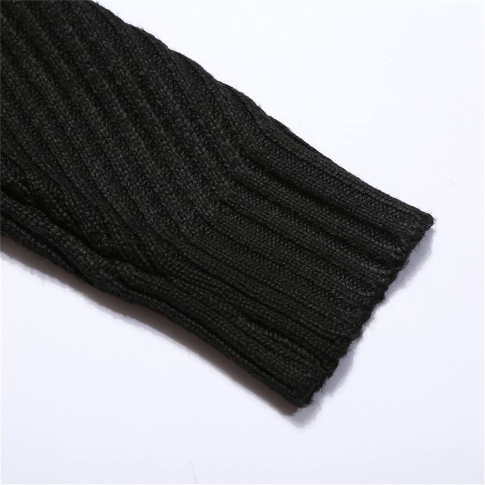 Suvoiier Golf męski sweter męski sweter zimowy sweter z dekoltem męski khaki dzianinowy sweter