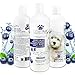 Lillian Ruff Berry Blue Brightening Face and Body Wash for Dogs and Cats - Tear Free Blueberry Shampoo - Remove Tear Stains, Hydrate Dry Itchy Skin, Add Shine & Luster to Coats - Made in USA (16oz)
