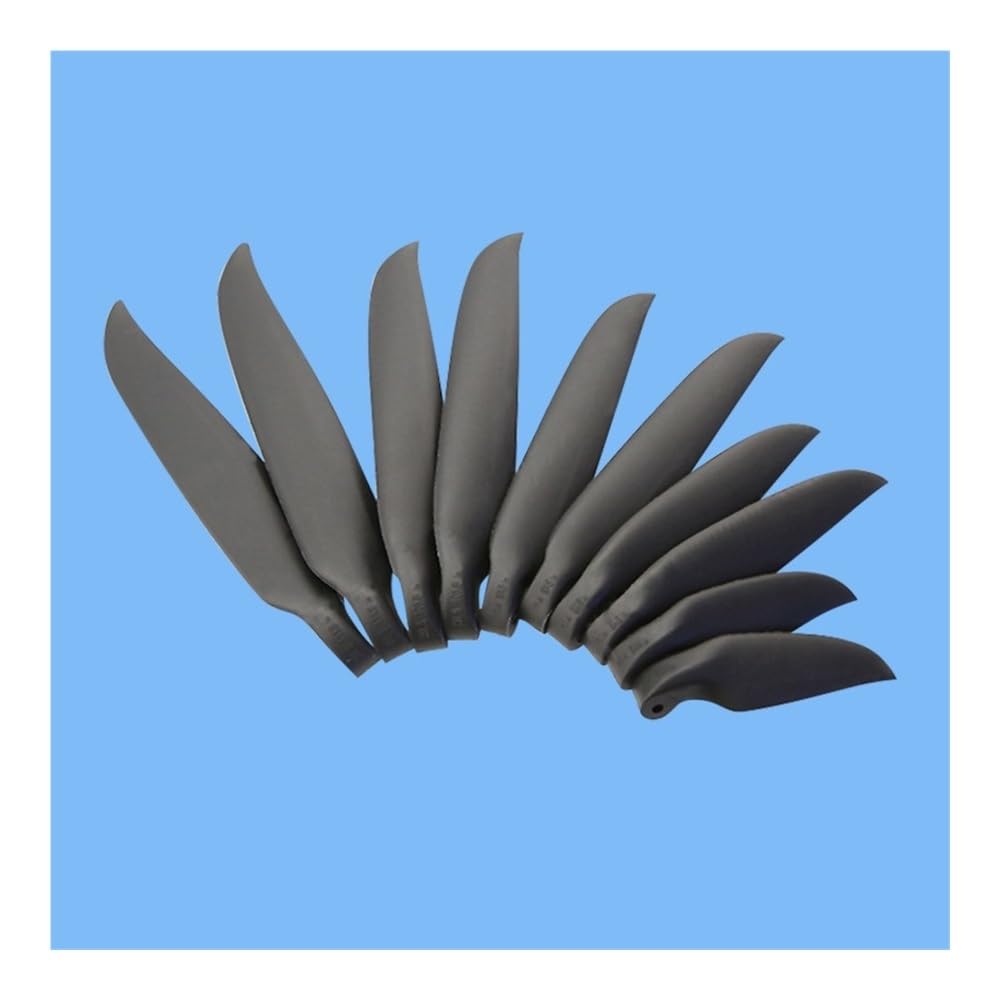 Apto for Piezas de avión RC Apto for 4 Piezas HY Modelo eléctrico Planeador Volador Paleta Plegable Diámetro 6-18,5 Pulgadas Hélice Plegable Negra(2 Pairs 12x7)
