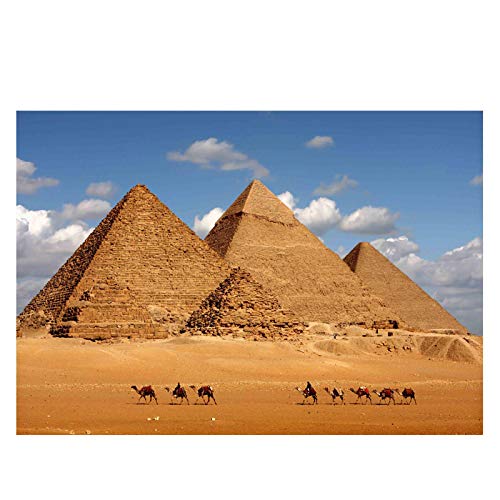 Art mural pyramide toile paysage scandinave tableau pour salon décoration 50x100