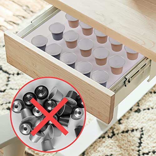 Xiaomanshangwu Coffee Pod Holder Organizer Tray,Clear Acrylic Coffee Pod Organizer For 30 Nespresso Capsule Pods,Countertop Or In Drawer Storage For Office,Home Or Kitchen, 30 Pods #TOP3