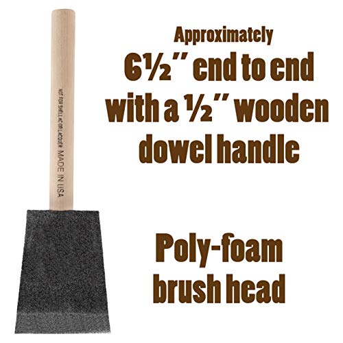 2 Inch Foam Brush 24 Pack For Painting Staining Varnishing And General Finishing Projects Made In The Usa #TOP5