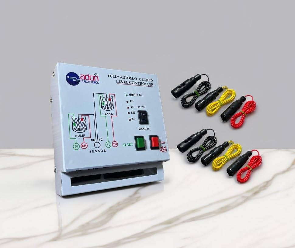 Single Phase Fully Automatic Water Level Controller for Monoblock Pump Motor Load Upto 3HP (Double Tank Control)-picture-49