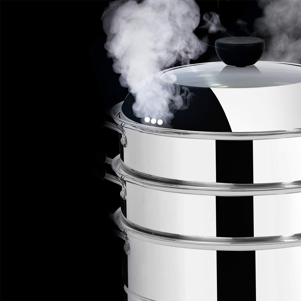 Amazon.com: Joycook 3 Layer Stainless Steel Steamer Pot with Glass