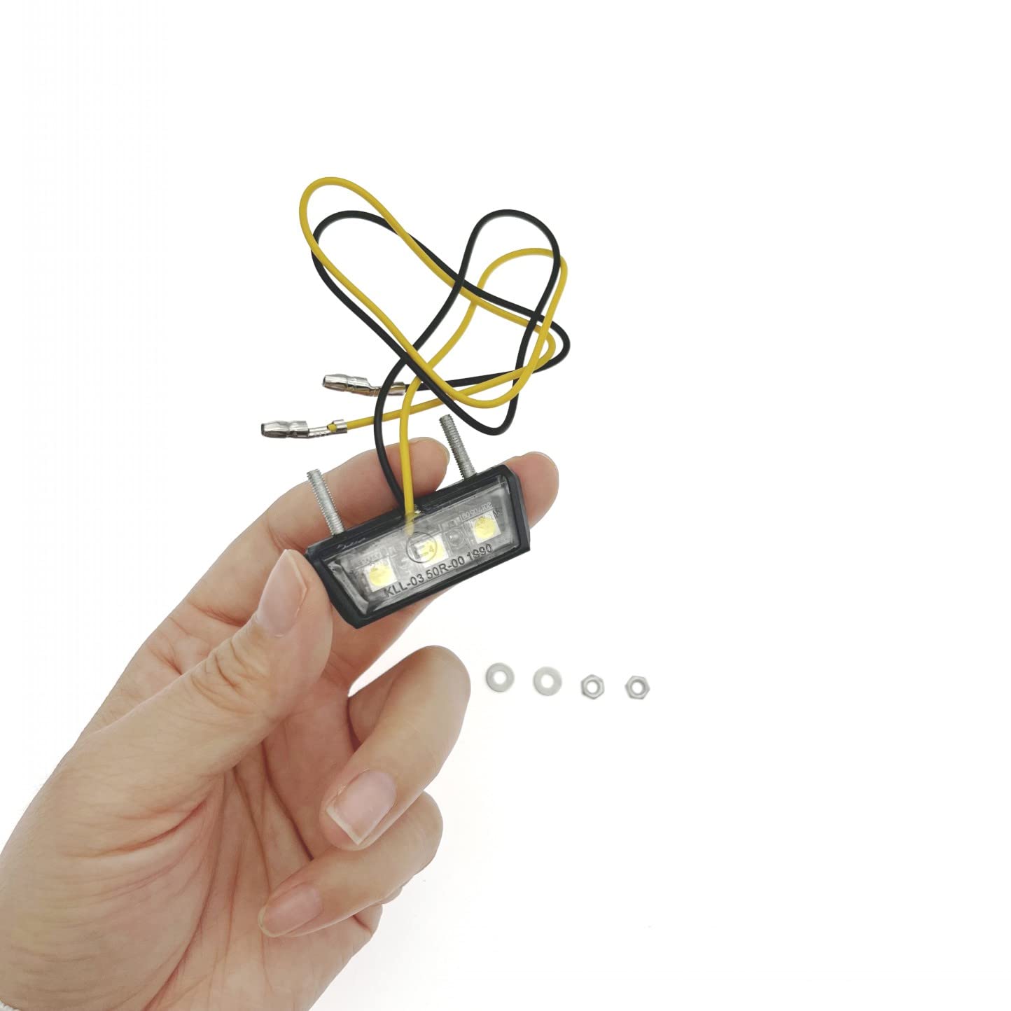 Led Plaque Immatriculation Éclairage Plaque Immatriculation Moto LED CAISYE - 12V Blanc - Universel - Étanche - Pour Moto, VTT, Quad étanche Ip