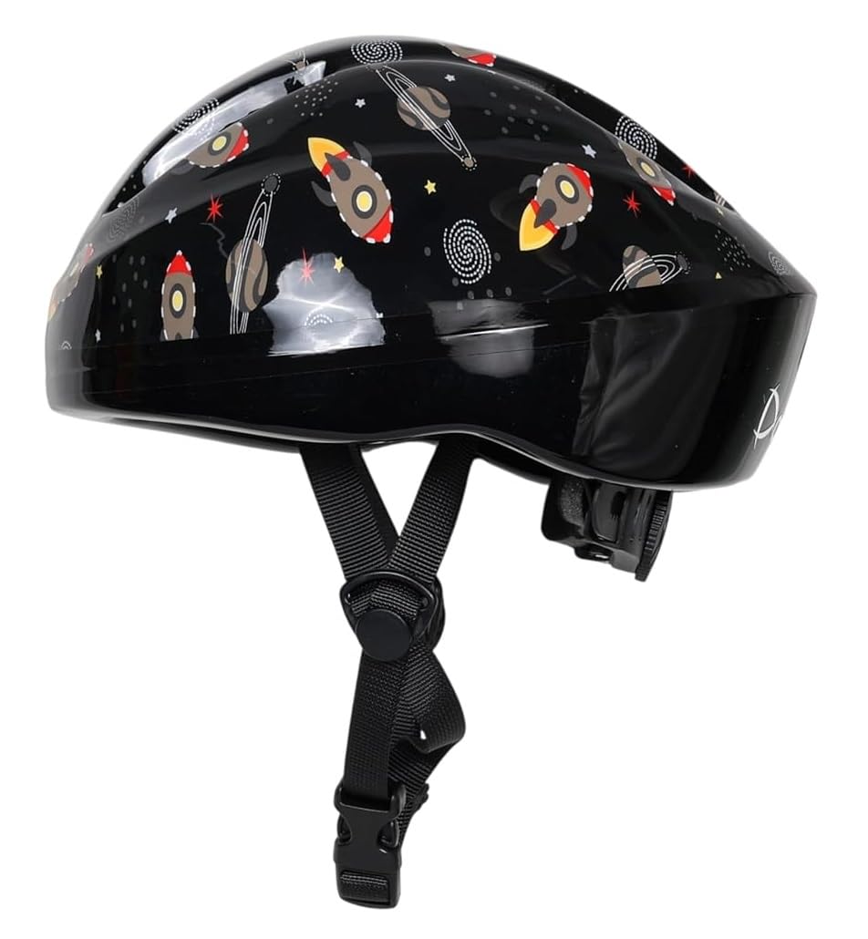 Airavat Mini Rider Kids Cycling & Skating Helmet, Aerodynamic Shape, Size Adjustable with Quick Release Buckle (Black, Extra Small (44-48 cm))-image-6
