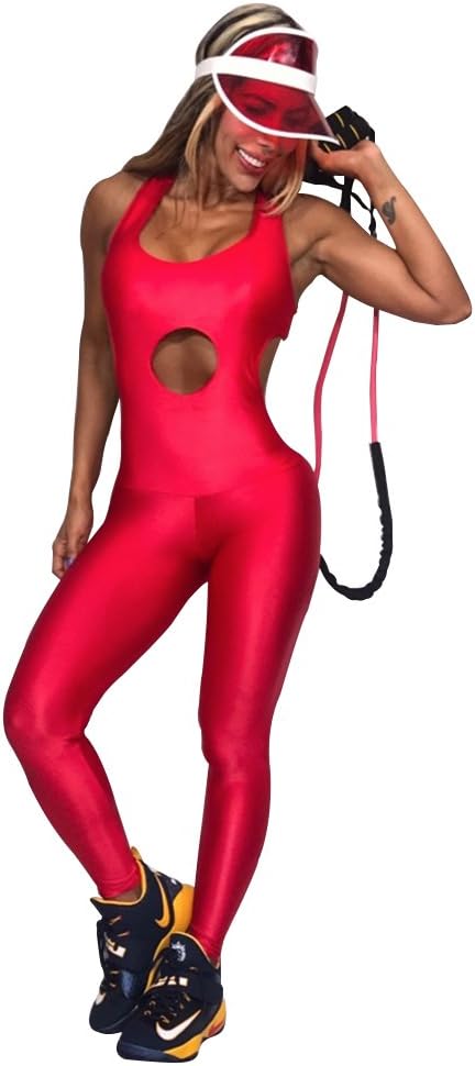 Jumpsuit Colombian Gym Workout Spinning Suplex Zumba Blue