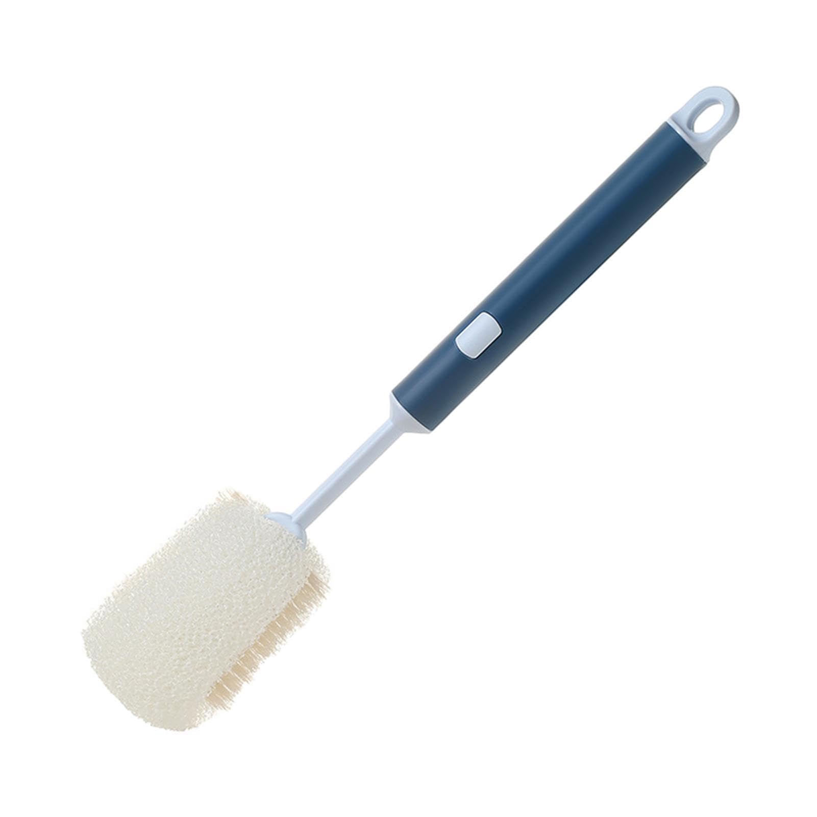 Neamou Blue Water Bottle Brush - Microfiber Long Bottles Brushes - Bottle Brushes For Cleaning Baby Bottles, Water Bottles, Tumblers, Wine Decanters, Flask, Vase Cleaner