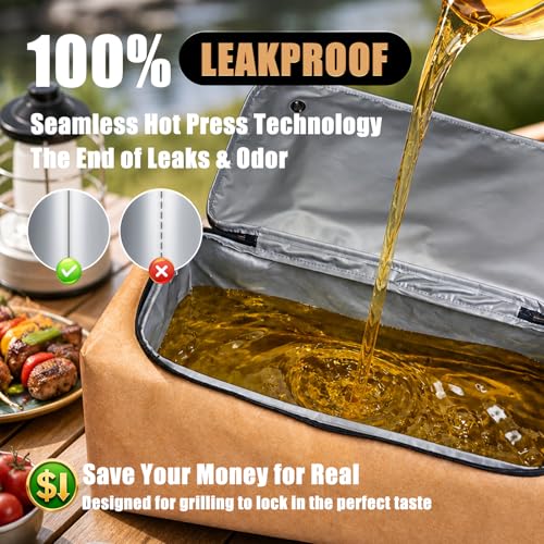 Image of BBQ Blanket for Resting Meat, 270 Opening Leak-Proof Insulated Meat Resting Bag with Butcher Paper, BBQ Brisket Blanket for Pork Shoulder /Steak /Turkey, Smoker Grilling Accessories Gifts for Men /Dad