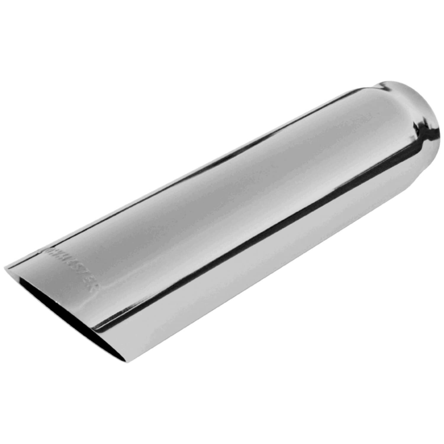 15362 Exhaust Tip 3 Inch Cut Angle Polished 304 Stainless Steel Fits 2.50 Inch Tubing Weld On