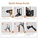 Retractable Garden Hose Reel 1/2 in x 100 ft, Heavy Duty Wall Mounted Hose Reel with 10- Function Sprayer Nozzle, Any Length Lock/Automatic Slow Return System/180°Swivel Bracket/UV Resistant (Black)