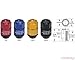 Project Kics WCL3513R Red 12x1.25 Lug Nut (Leggdura Racing Shell Type 35mm Closed-End Look 16 Pcs + 4 Locks), 1 Pack