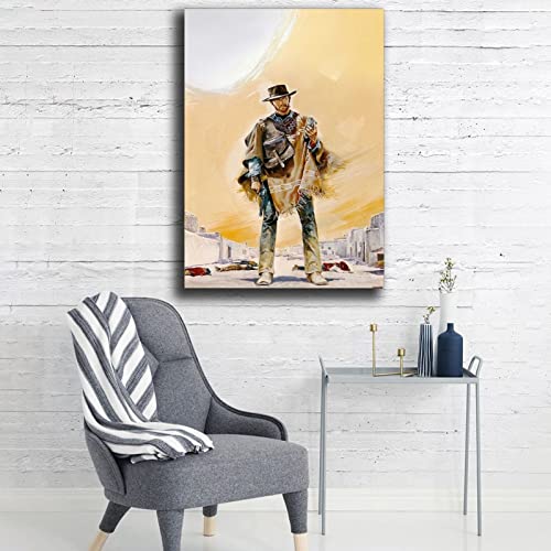 A Fistful Of Dollars 1964 Clint Eastwood Cult Western Movie Poster Decorative Painting Canvas Wall Art Living Room Posters Bedroom Painting 16X24Inch(40X60Cm) #TOP4