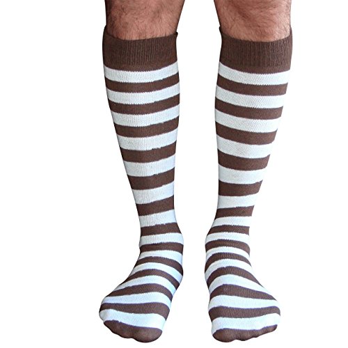 Chrissy's Socks Men's Striped Knee Socks