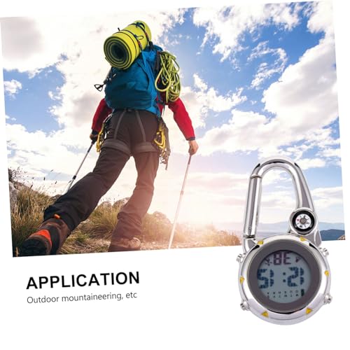Reloj de montaña con clip y brújula para senderismo y camping 2