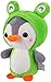 Simpatico Portachiavi Pinguino, Adorabile Pinguino Peluche Vestito Con Costume Da Dinosauro Pinguino Peluche Bambola Di Pezza Per Cordino Portachiavi,A