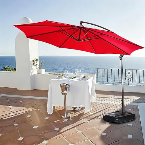 Toile de rechange pour parasol extérieur en polyester robuste imperméable et indéchirable - 4