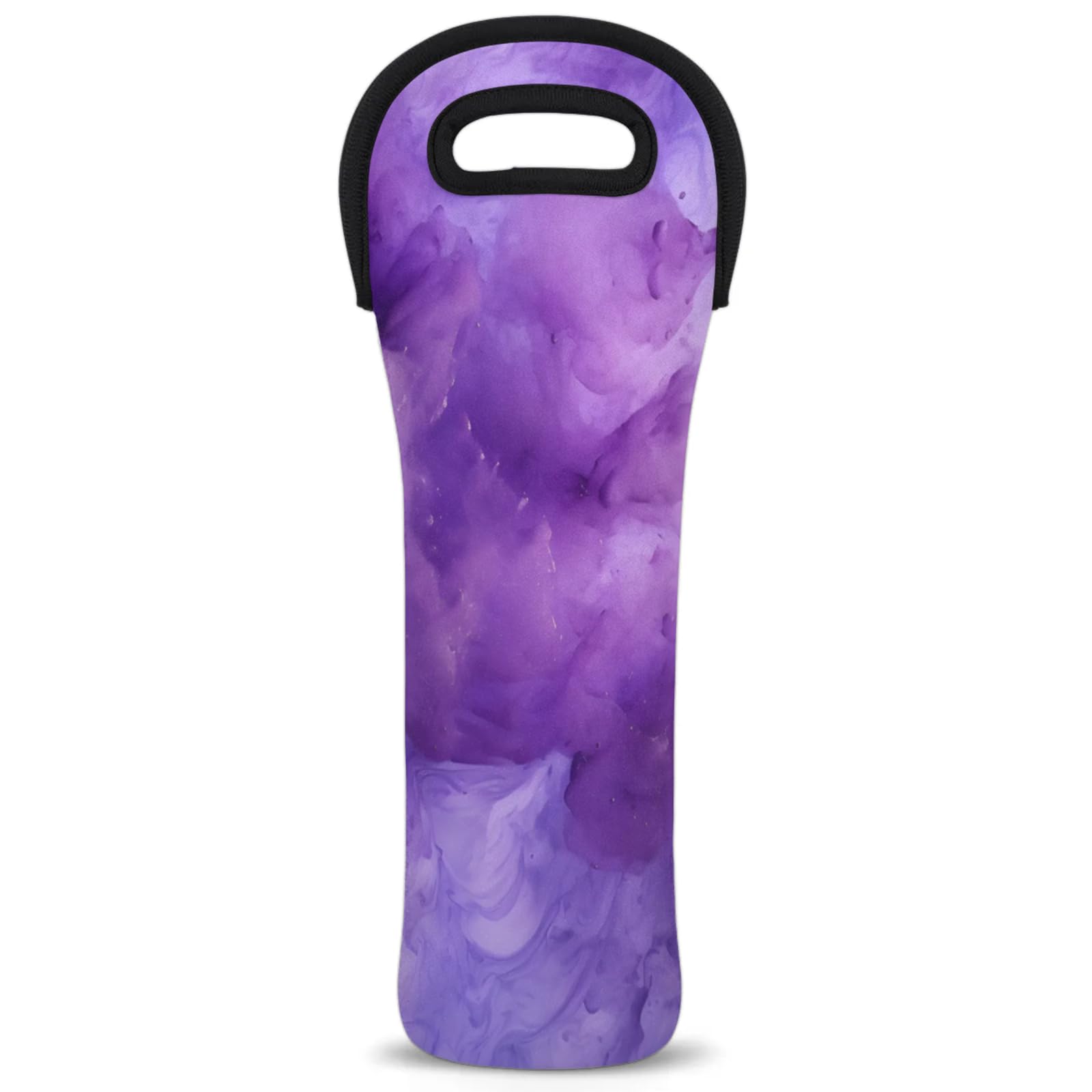 Neoprene Wine Tote Carrier Bag for Wine,Water, Champagne, Beer, Baby Bottles 15.6 x 5.1 Inches, Protective Wine Bag,Abstract Art