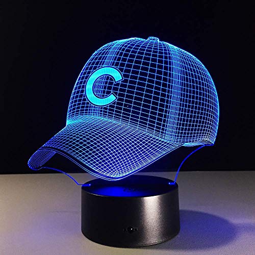 Preisvergleich Produktbild Nachtlichter Schlummerleuchten 3D-Licht, Beleuchtung-Schlaf-Licht-Schlafzimmer... Partei-Dekoration Laterne, 7 Farb-Touch-USB-Kabel-Acryl Light-Emitting Board (Lamp234)