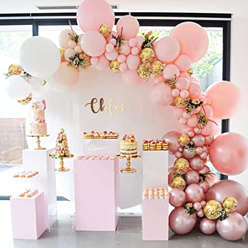 Globos de oro rosa, decoración de globos Cover