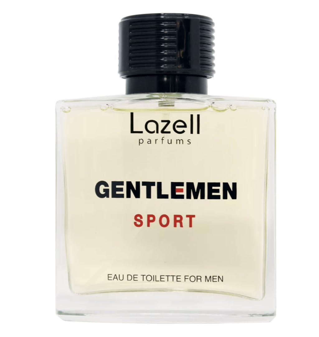 Lazell Gentlemen Sport for Men Perfume | Impression by Di. Hom.me Sport | Eau De Toilette 3.4 Fl Oz | Citrus Woody Pepper Fragrance | European Сoncentrated Scent Lasts 6-9 Hours