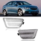 R&F Auto LED Front Bumper Marker Light Compatible with C'hevy Cruze 2011-2015 Driver and Passenger S