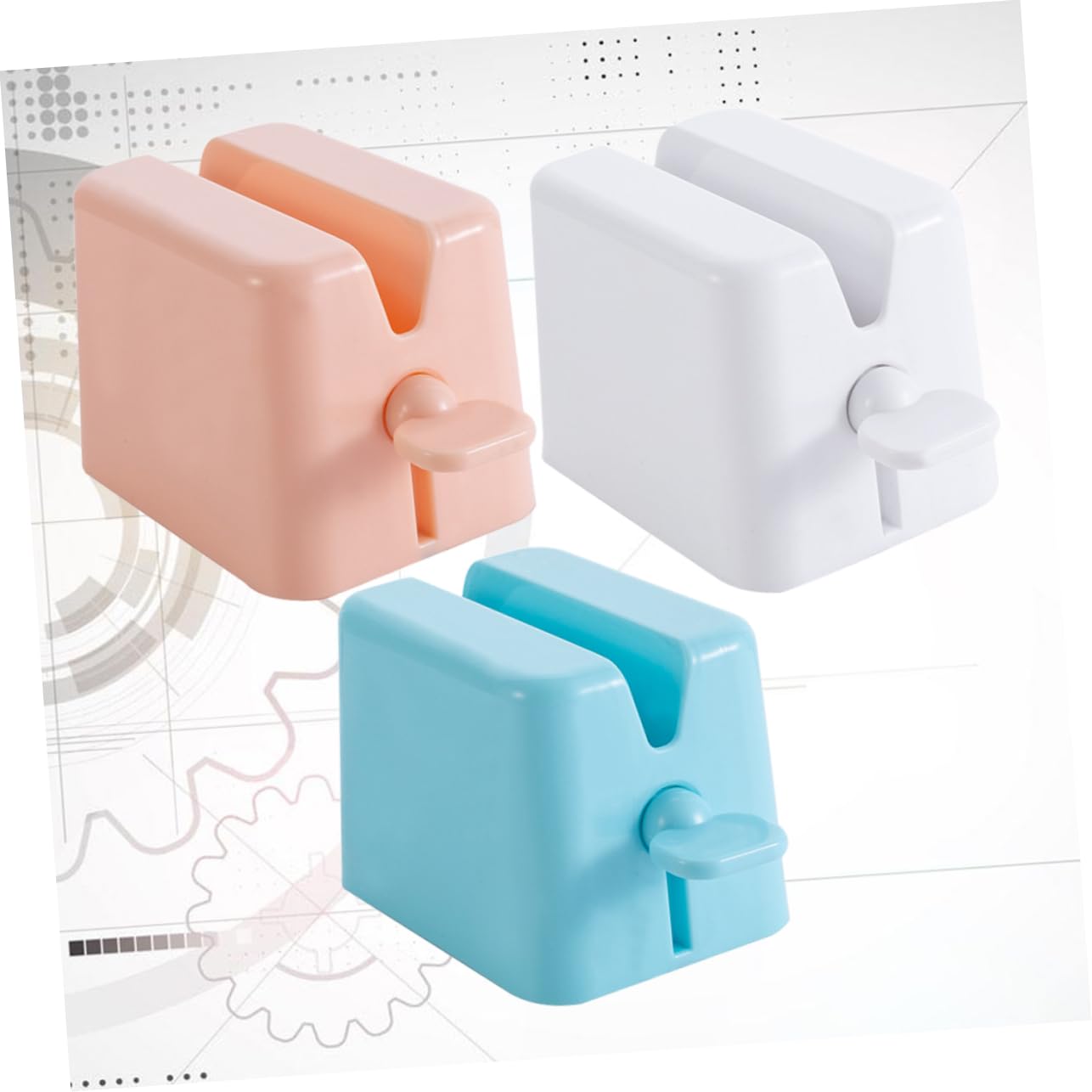 Ipetboom 9pièces Squeezer à Dentifrice Manuel Plastique Tube Extrudeur Pour Salle De Bain Blanc Rose Bleu Accessoire Pratique Pour Économiser De Espace Et Les Déchets