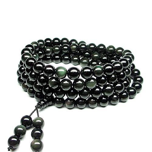 Pulsera de obsidiana elástica ideal para regalo de parejas