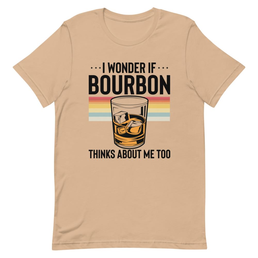 Teegarb Letter BlanketHilarious Alcoholic Bourbon Drink Lover Beverage Tastes Pun Humorous Fermented Tan, Tan, M