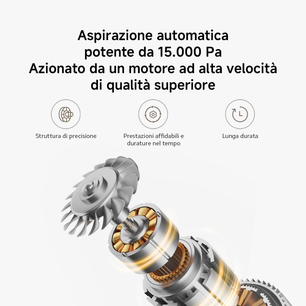 Xiaomi Truclean W20 Aspirapolvere lavapavimenti, 500 RPM, 15 kPa