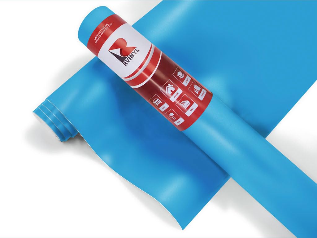 ORACAL 631 Ice Blue Matte Permanent Removable Adhesive Vinyl Roll for Craft and Sign Cutters (12in x 5ft Roll)
