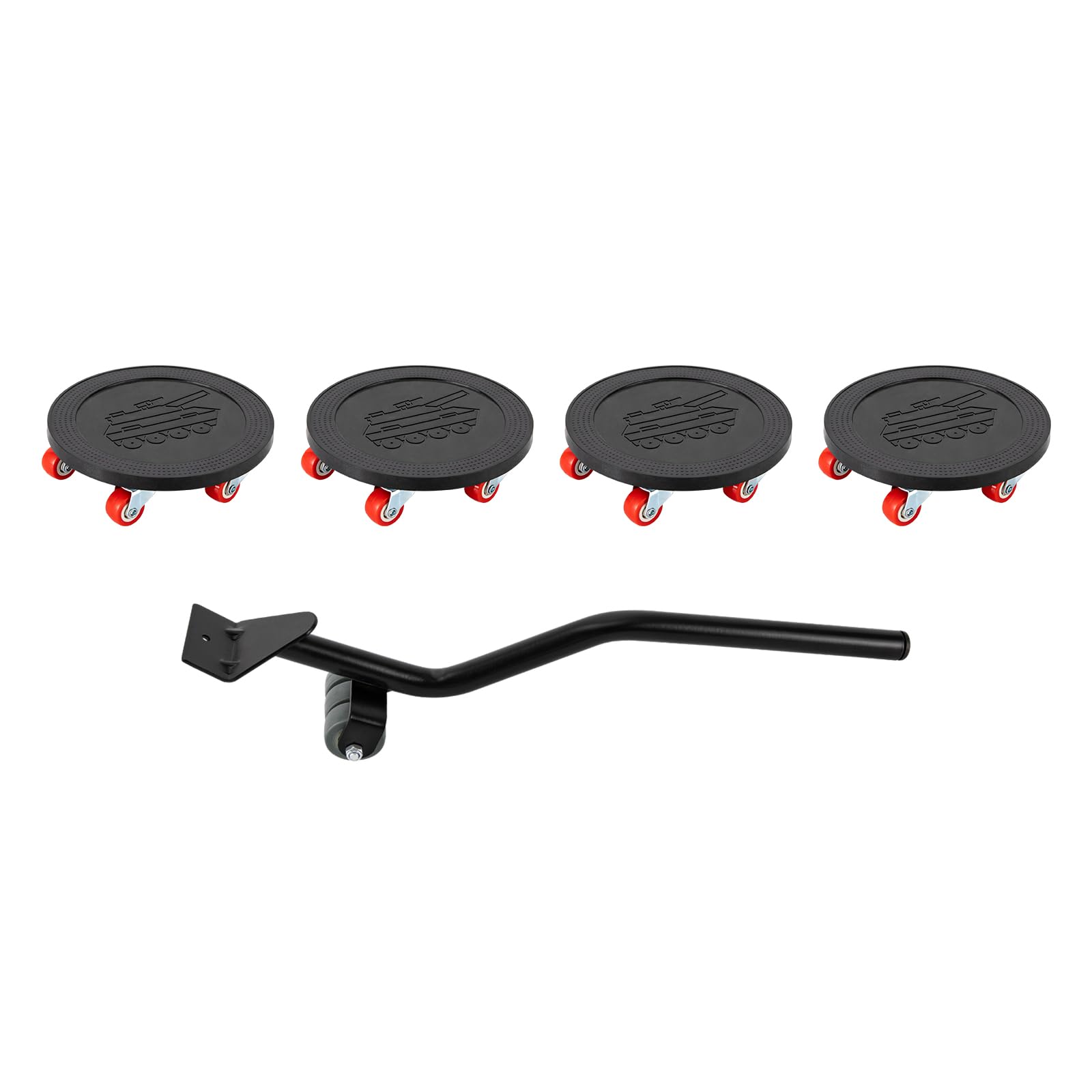 Lot de 4 Support à Roulettes de Transport Rondes pour Meubles - Charge Lourde - 500 kg - Avec Roulettes Rondes - Pour Charges Lourdes