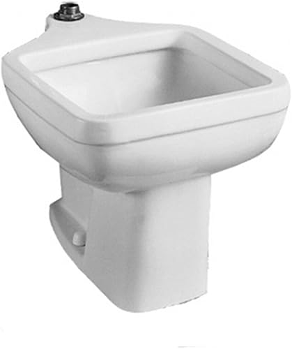 American Standard 9504999.020 Clinic - Fregadero de servicio montado en el suelo con boquilla superior de 1-12 pulgadas, 18.00 x 20.00 x 29.25