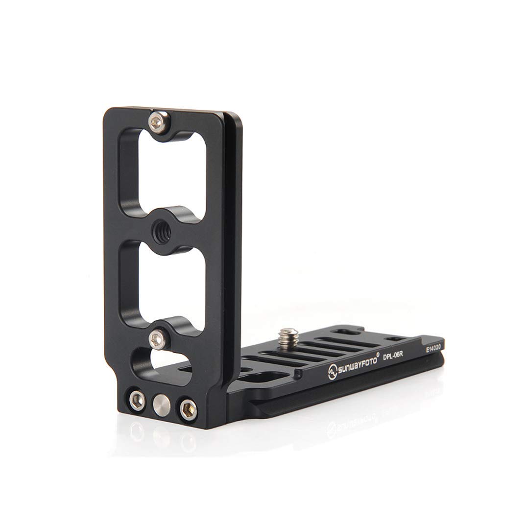 SUNWAYFOTO Universal L-staffa Quick Shoe 1/4" vite tipo L piastra a sgancio rapido
