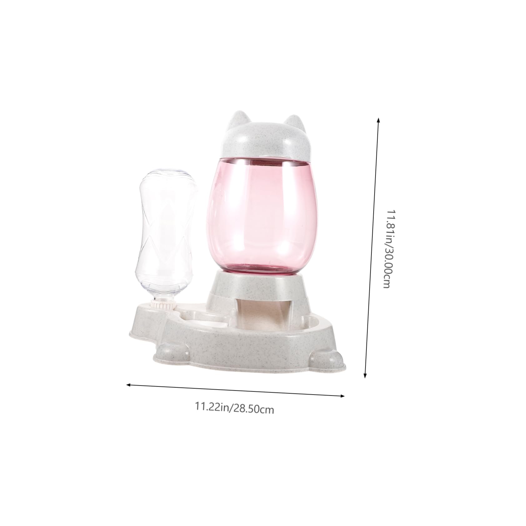 INOOMP Distributeur Automatique pour Chats Et Chiens Alimentation Et Eau Compact Et Facile Utilisation