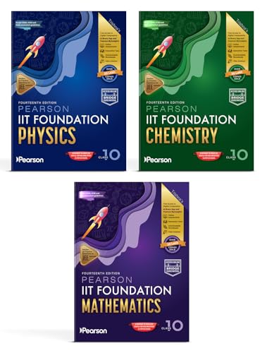 Image of Pearson IIT Foundation'26 Class 10 Physics Chemistry Mathematics |For JEE, NTSE & Olympiad Exams| JEE Practice Questions|Free acess to Online Assessments, Video Solutions & Interactive Tests